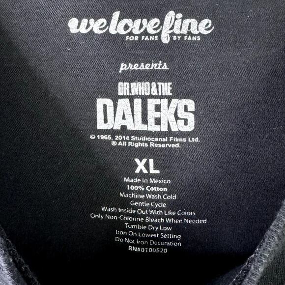 Dr. Who & The Daleks Time Warp Police Box Portal Graphic T-Shirt Men's Size XL - Picture 2 of 10